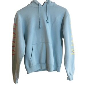 Champion Aqua Double Sleeve Graphics Hoodie Athleticwear Size‎ Small Womans Read